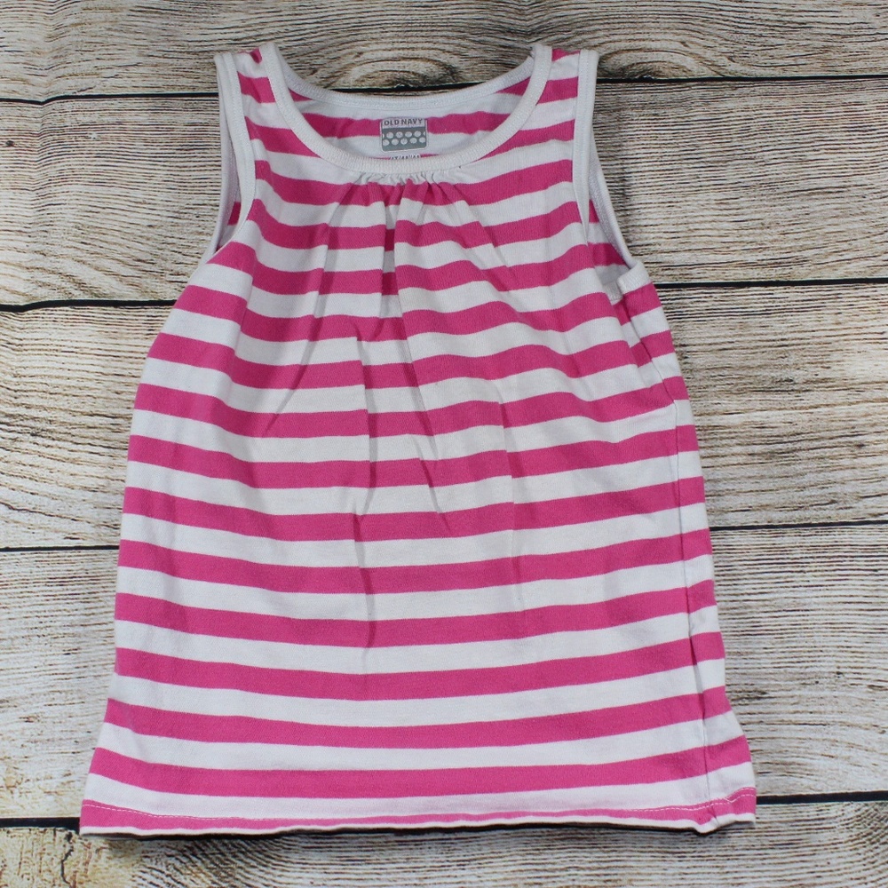 Old Navy Girl's Pink Stripe Shirt